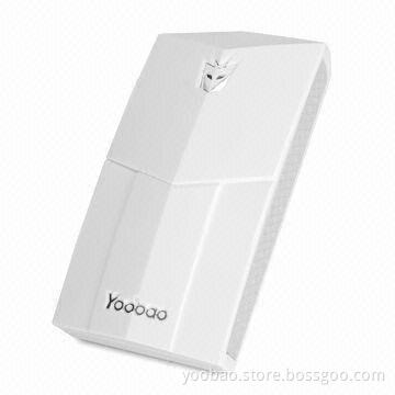 High-capacity, Special Design 13,000mAh Thunder Power Bank, YB651 White for Samsung, iPad, iPhone